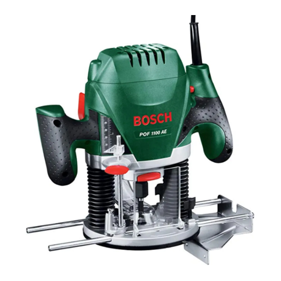 Bosch POF 1100 AE Instructions De Montage