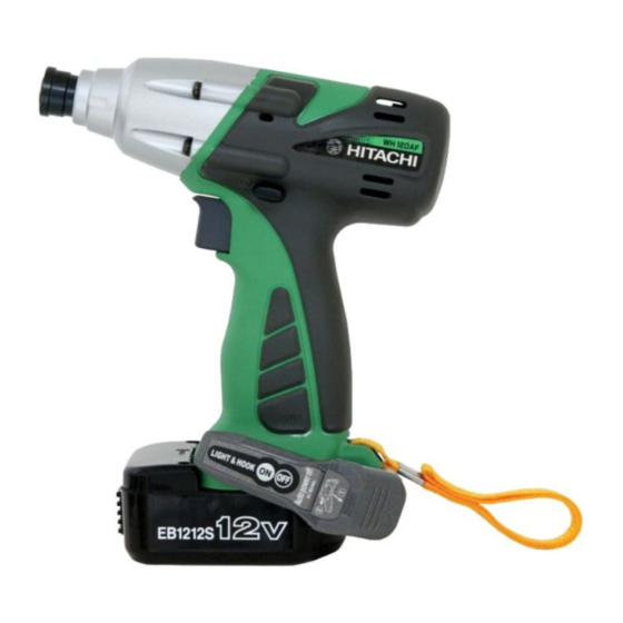 Hitachi WH 12DAF Mode D'emploi