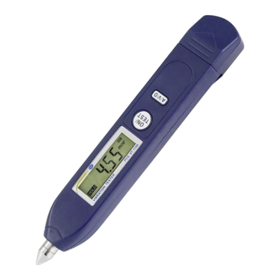 PCE Instruments VT 1100 Notice D'emploi