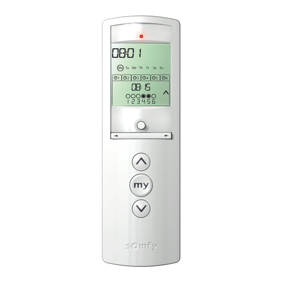 SOMFY Telis 6 Chronis RTS Notice Utilisateur