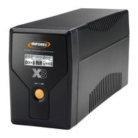 INFOSEC UPS SYSTEM X3 EX-800 LCD USB Notice D'utilisation