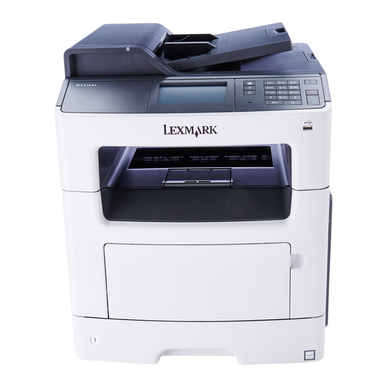 Lexmark MX410 Série Guide De L'utilisateur