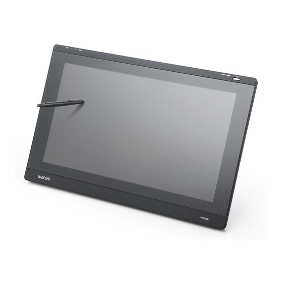 Wacom DTU-2231 Guide De Mise En Route