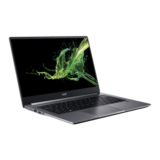 Acer Swift 3 Manuel D'utilisation