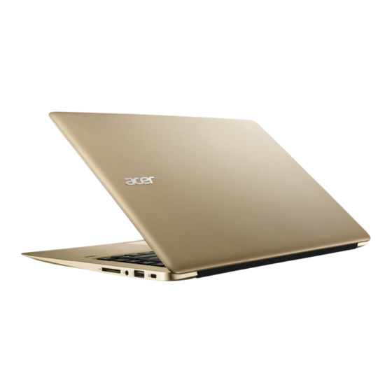 Acer Swift 3 Manuel D'utilisation