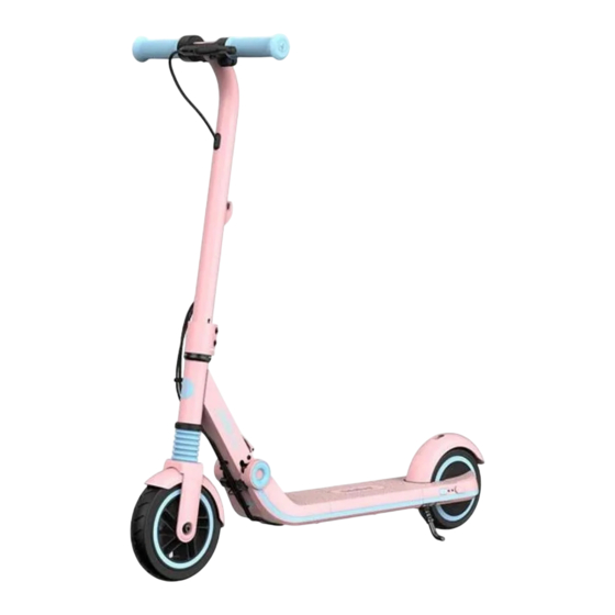 Ninebot eKickScooter ZING E8 Manuel Utilisateur