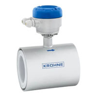 KROHNE ECOFLUX IFM 1020 K Notice De Montage