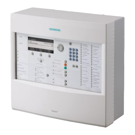 Siemens Sinteso FC2020 Manuels