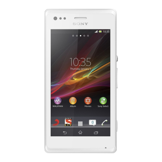 Sony Xperia M Guide De L'utilisateur