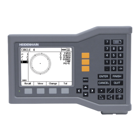 HEIDENHAIN ND 120 QUADRA-CHEK Guide D'installation