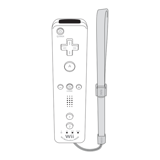 Nintendo Wii Remote Plus Mode D'emploi