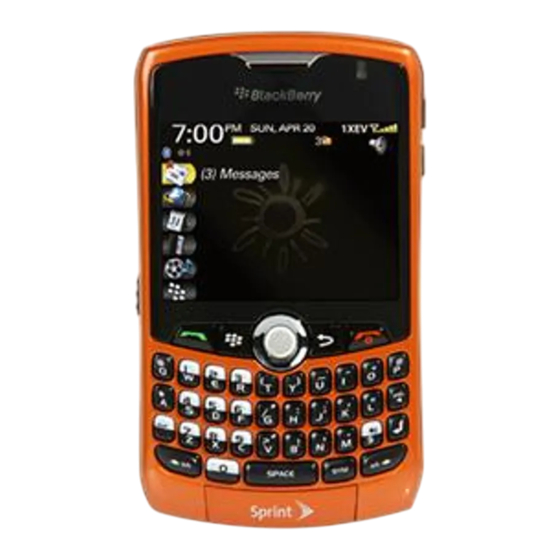 Blackberry Curve 8330 Guide De L'utilisateur