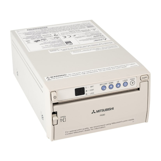 Mitsubishi Electric P93DW Mode D'emploi