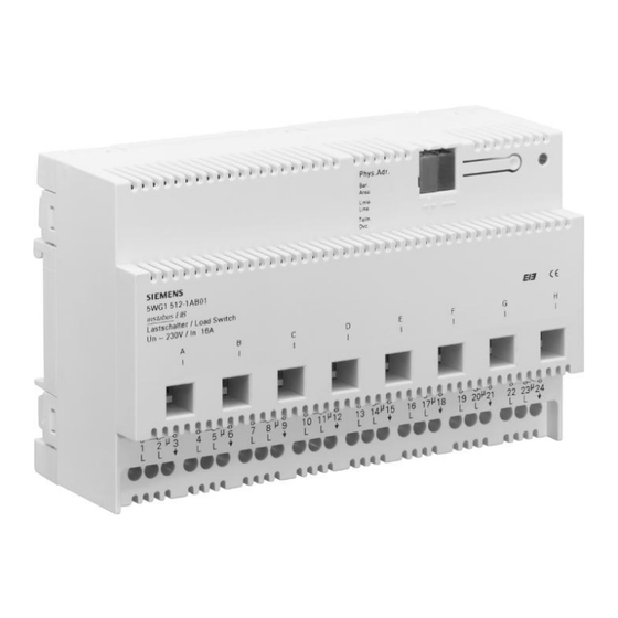 Siemens 5WG1 512-1AB01 Informations Techniques