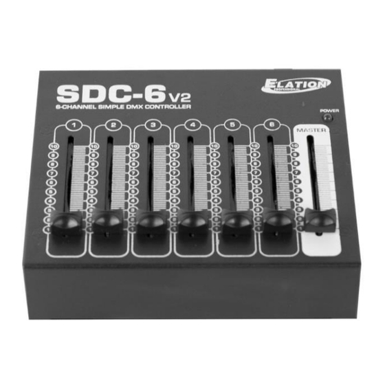 Elation Professional SDC-6 V2 Manuel D'utilisation