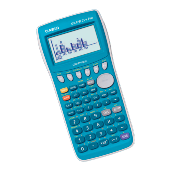 Casio GRAPH 25+ Pro Manuels