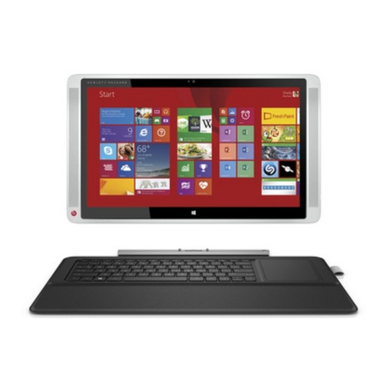 HP ENVY X2 15-C001NF Manuel De L'utilisateur