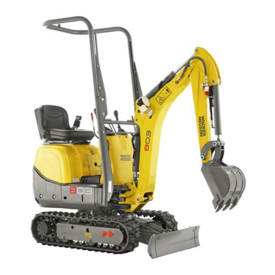 Wacker Neuson 803 Notice D'utilisation