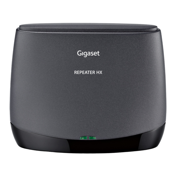 Gigaset Repeater HX Mode D'emploi