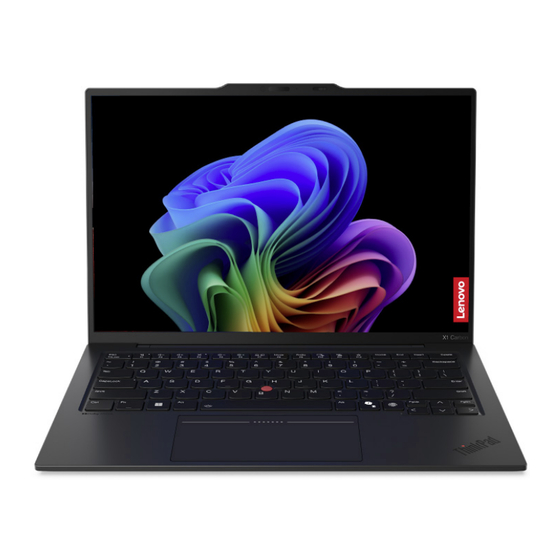 Lenovo ThinkPad X1 Carbon Gen 13 Guide D'utilisation