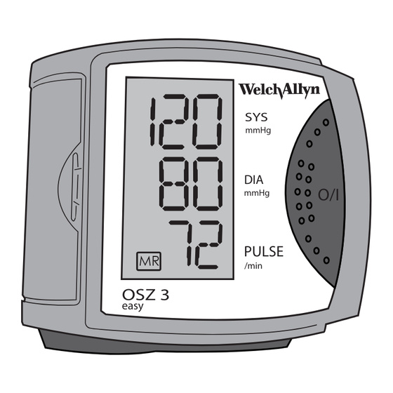 Welch Allyn OSZ 3 Easy Mode D'emploi