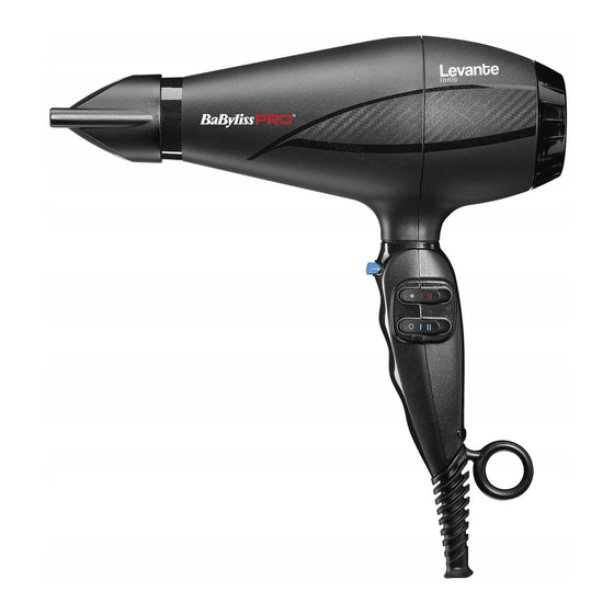 BaByliss PRO LEVANTE Mode D'emploi