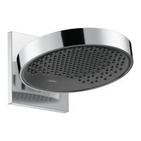 Hansgrohe Rainfinity 250 1jet EcoSmart 26227700 Mode D'emploi / Instructions De Montage