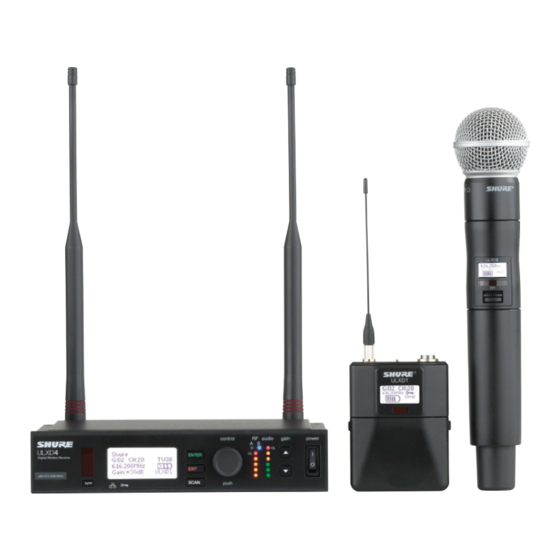 Shure ULX-D Manuel D'utilisation