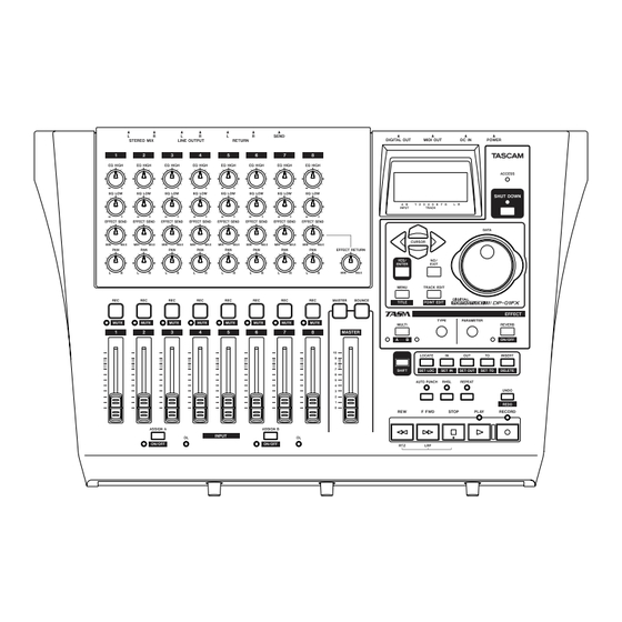 Tascam DP-01 Mode D'emploi