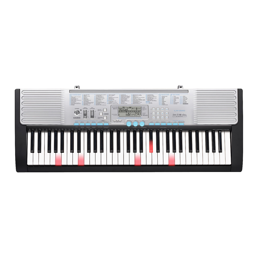 Casio LK-220 Mode D'emploi