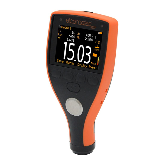 Elcometer MTG2 Guide D'utilisation
