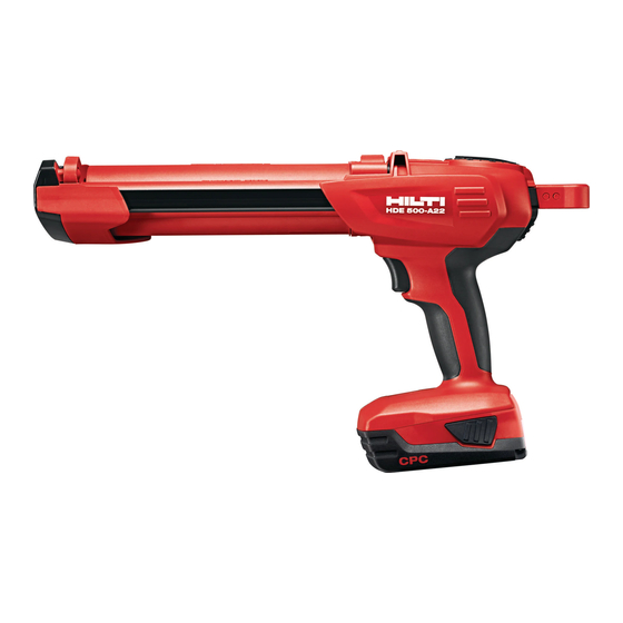 Hilti HDE 500-A22 Notice D'utilisation Originale