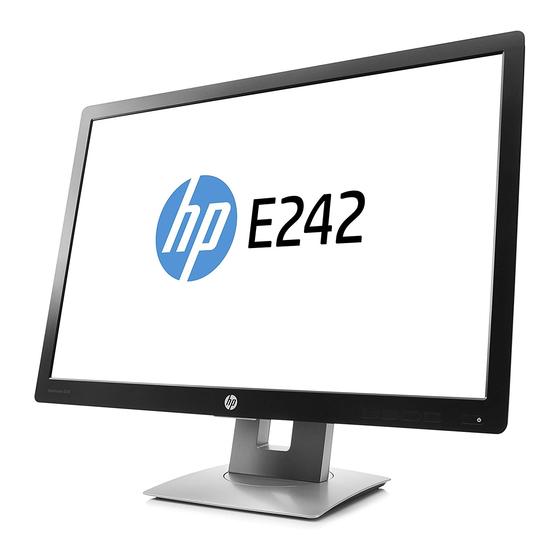 HP EliteDisplay E242 Manuels