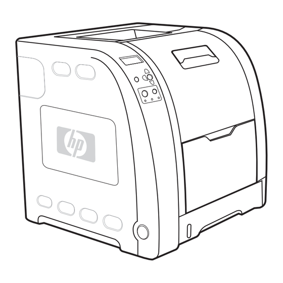 HP Color LaserJet 3700 Serie Démarrage