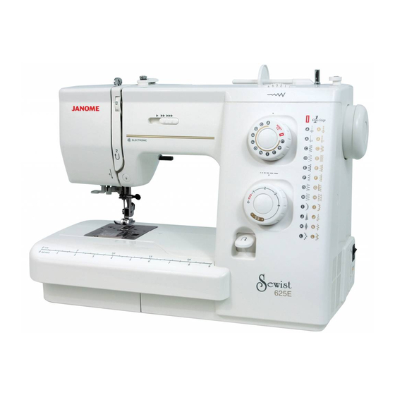 Janome Sewist 625E Mode D'emploi