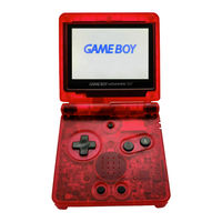 Nintendo GAME BOY ADVANCE SP Mode D'emploi