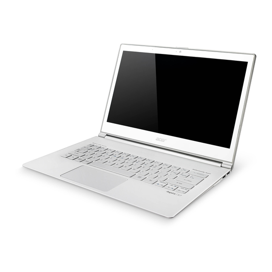 Acer Aspire S7-391 Guide Rapide