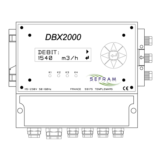 SEFRAM DBX2000 Instructions