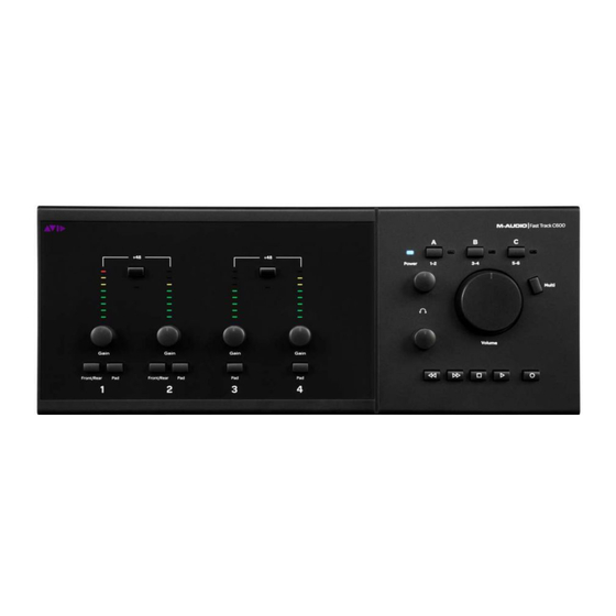 Avid FAST TRACK C600 Guide De L'utilisateur