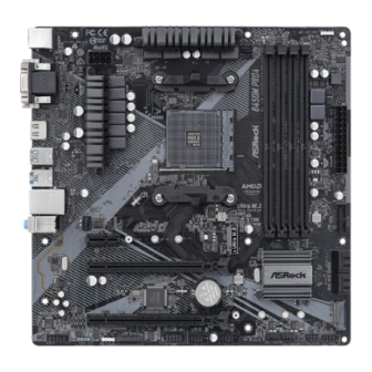 ASROCK B450M Pro4 R2.0 Mode D'emploi