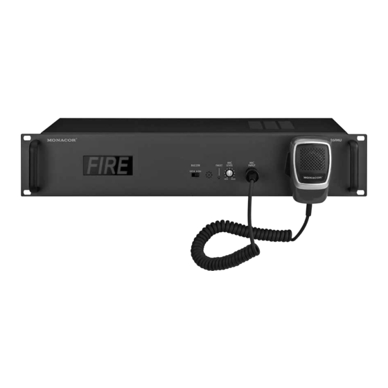 Monacor PA-26FMU Mode D'emploi