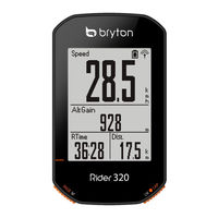 Bryton Rider 320 Manuel D'utilisation