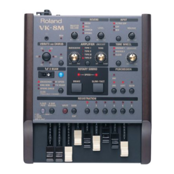 Roland VK-8M Mode D'emploi
