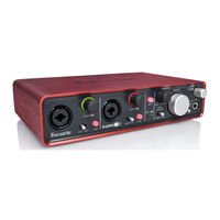 Focusrite Scarlett 2i 4 Mode D'emploi