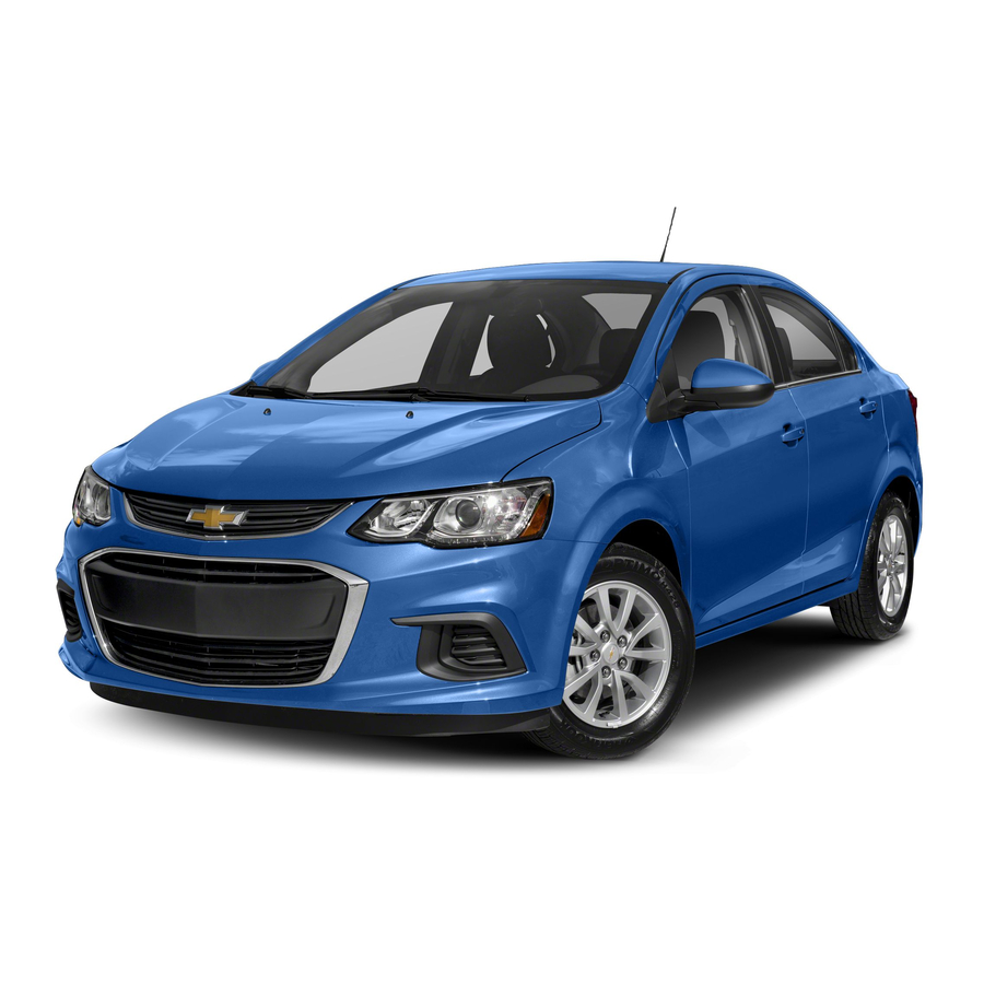 Chevrolet Sonic 2018 Guide Du Propriétaire