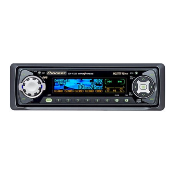 Pioneer SUPER TUNER III DEH-P7200 Mode D'emploi