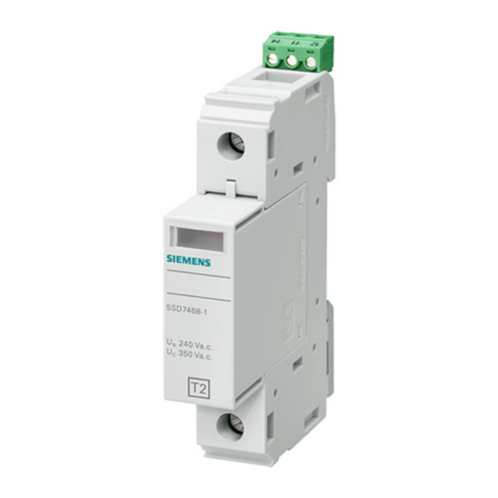 Siemens 5SD7461-0 Notice D'utilisation