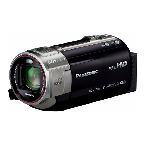 Panasonic HC-V720 Mode D'emploi De Base