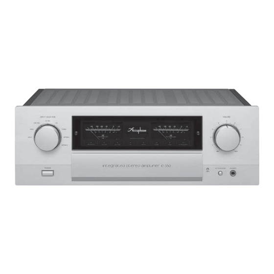 Accuphase E-350 Mode D'emploi