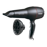 Babyliss Pro ipro2000 Mode D'emploi